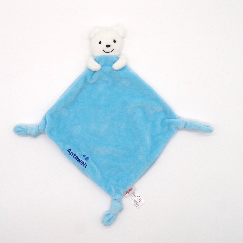 Sigikid Blue Bear Baby Lovey Plush Aptawelt Plushie Security Blanket Lovie Toy